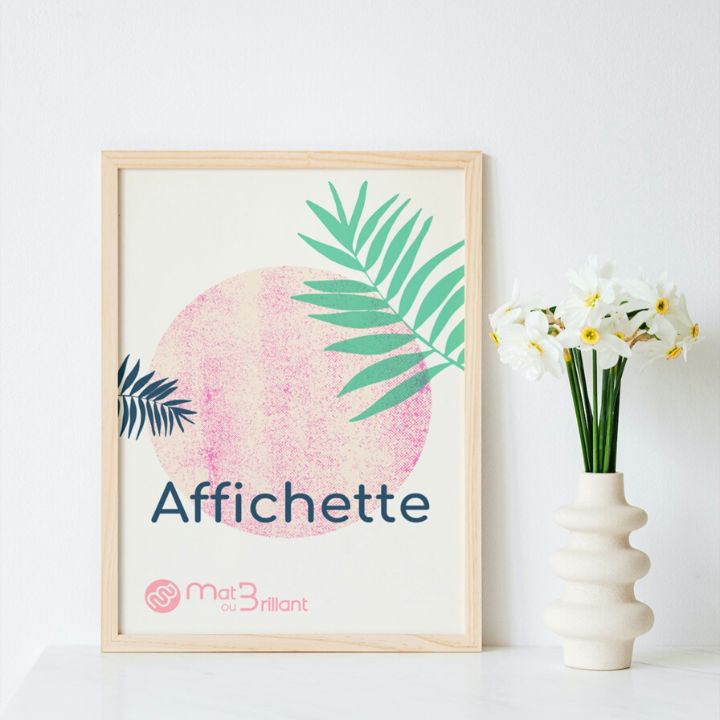 Affichette papier recyclé